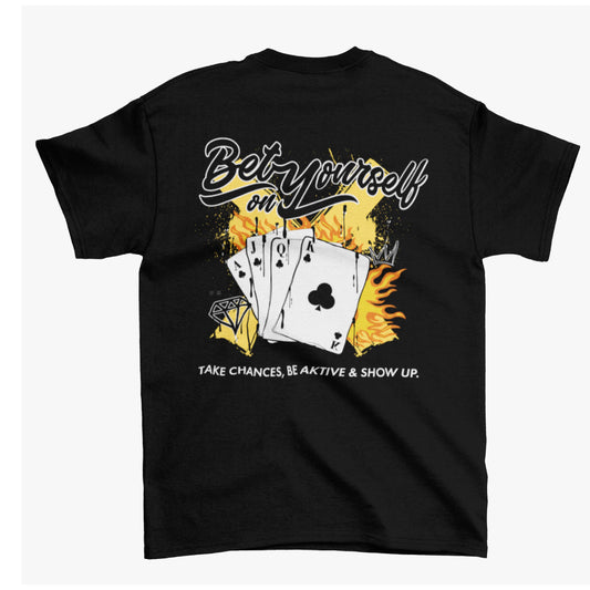 "BET ON YOURSELF" TEE (BLACK)