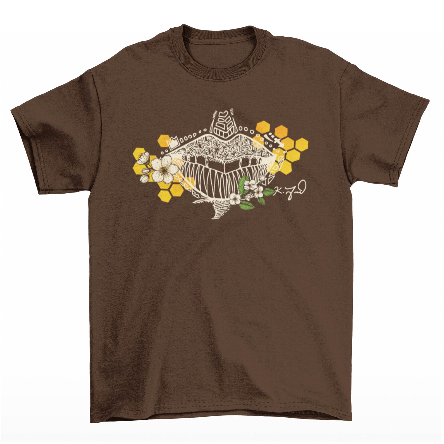 "WORDS LIKE HONEY" TEE (BROWN)