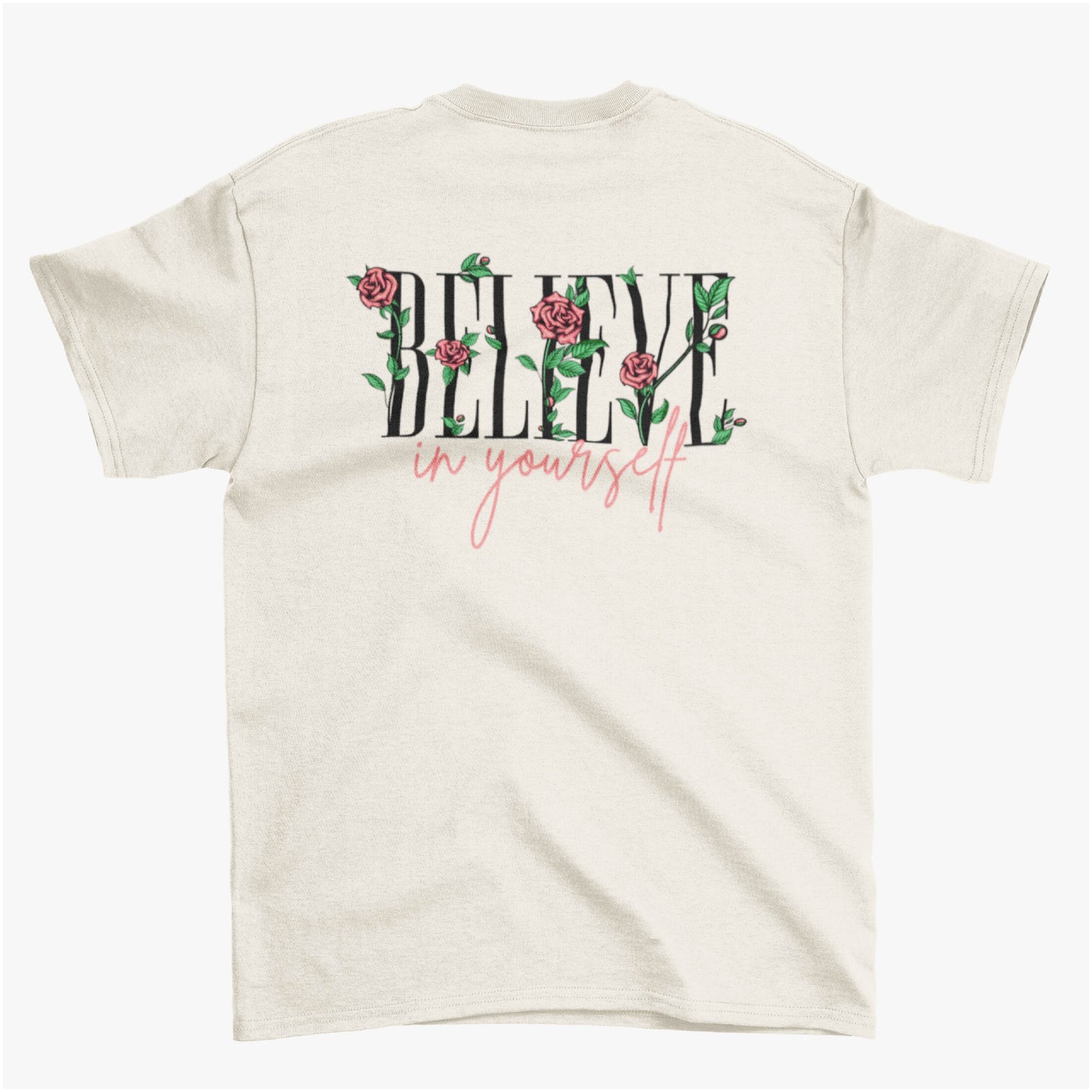 "BELIEVE IN YOURSELF" TEE (CREAM)