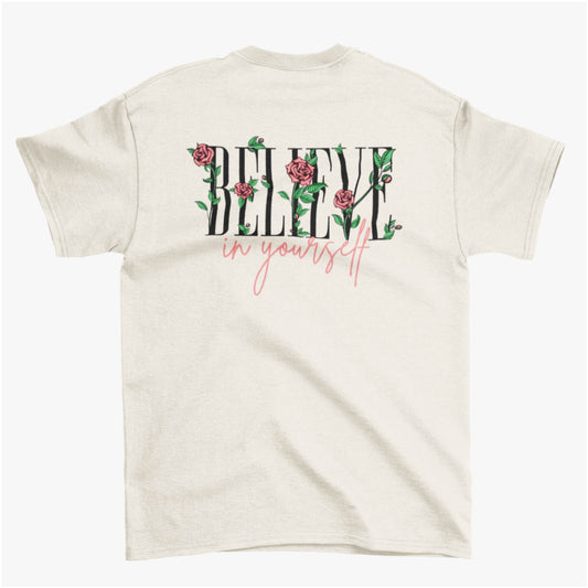 "BELIEVE IN YOURSELF" TEE (CREAM)