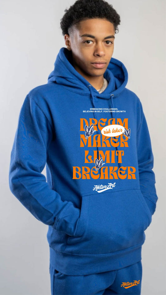 "DREAM MAKER" FLEECE SWEATSUIT (BLUE)