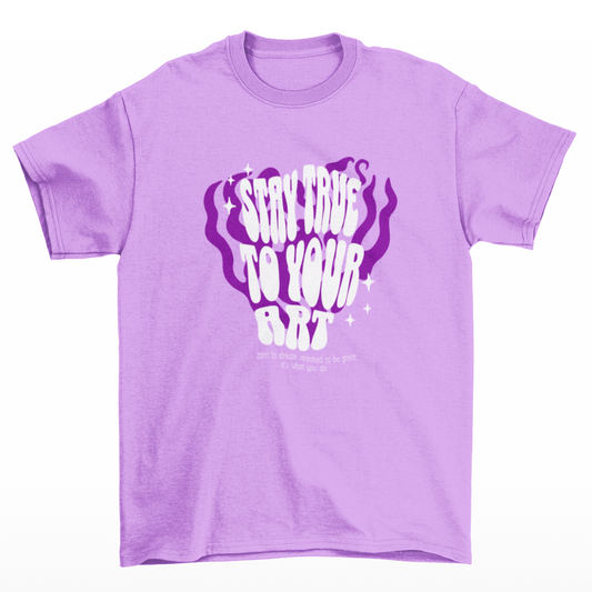 "STAY TRUE" TEE (PURPLE)