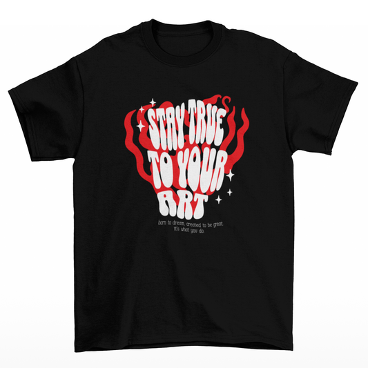 "STAY TRUE" TEE (BLACK)